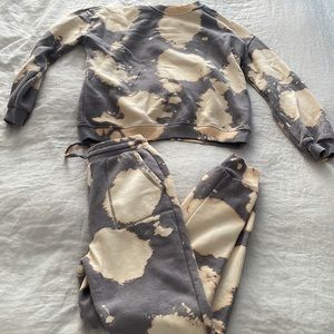 Tie dye sweat suit